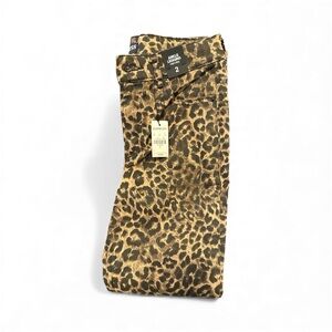Express Animal Print Skinny Jeans